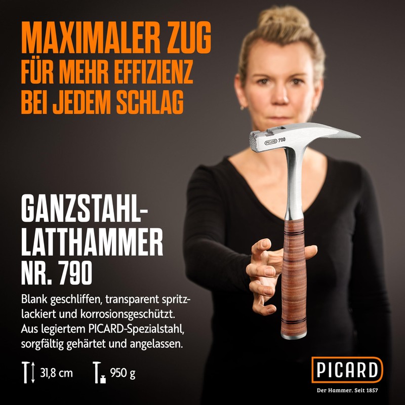 PICARD Roofing Hammer No. 790 + Mini BlackGiant® + Sticker