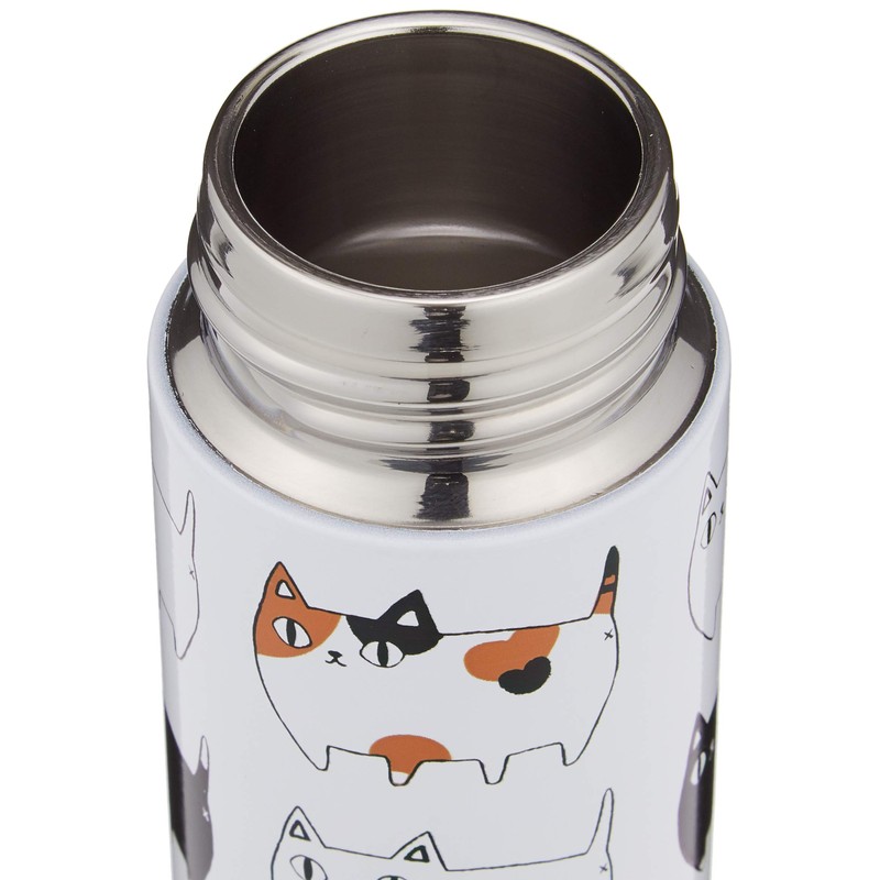 98156 Ceramic Indigo Cat 3 Brothers Stainless Steel Petite Bottle