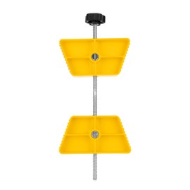 Camco RV Wheel Stops - Stabilizes Your Trailer by Securing Tandem Tires to Stop Movement While Parked - Pack of 2 (44623),Yellow
