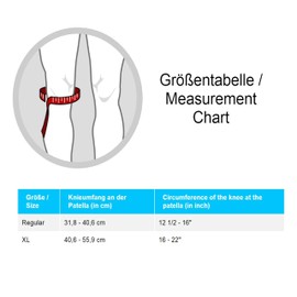 LP SUPPORT 733-KM Breathable Knee Support - Open Wrap Knee Bandage Adjustable - for Sports and Everyday Use, Size: Regular, Colour: 1 x Black