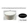 4.5” Drill Powered Magic Sponge Eraser 6 Pieces Kit with