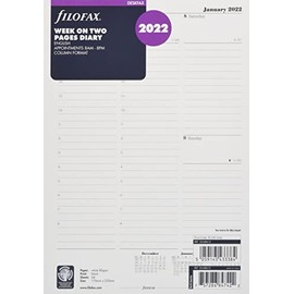 Filofax Deskfax Week on Two Pages appointments English Diary - 2022 2268612