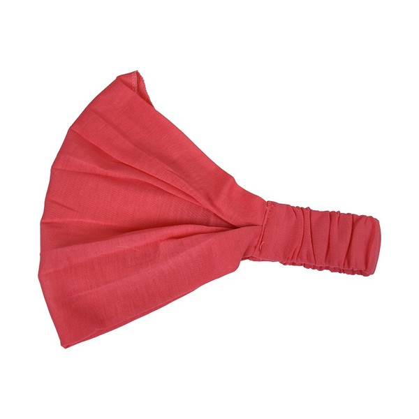 Motique Accessories Coral Wide Cotton Head Band Solid Boho Yoga