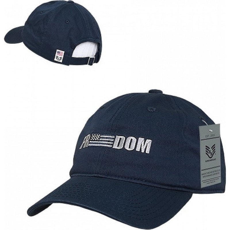 Rapiddominance Men's Standard Relaxed Embroidered Caps, Navy