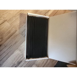 TRUBIND Color Coil Binding Spines, 10 mm(3/8") Black,  100 Pack