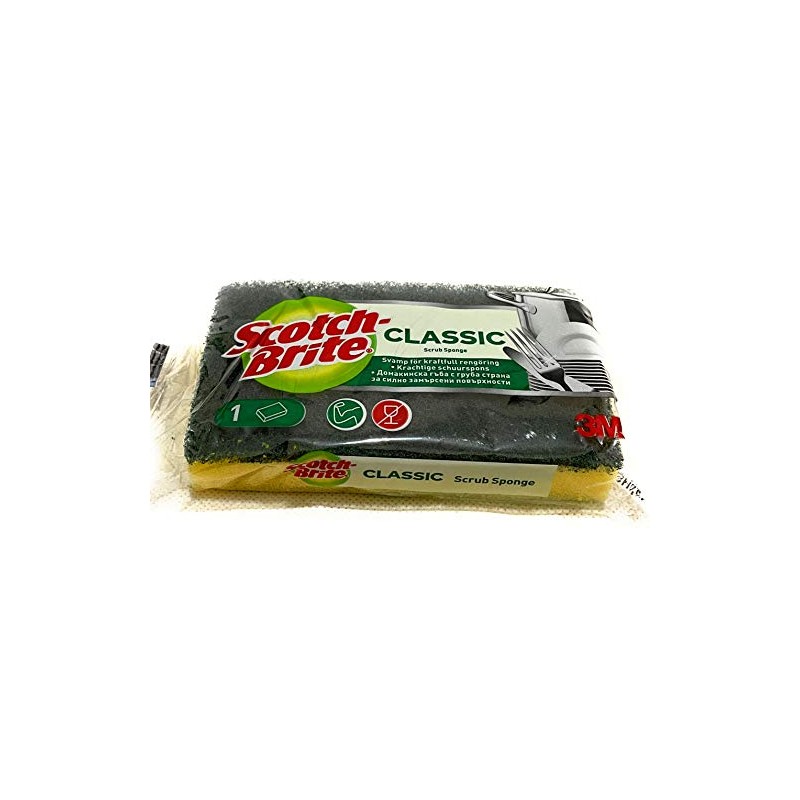 Scotchbrite Classic Scrub Sponge Green