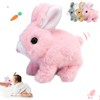 noxozoqm Easter My Realistic Bunny Toy,Interactive Realistic Bunny - Jumping,Twitching