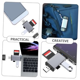 KICHOUSE Multi-Functional USB Card Reader for OTG Devices Portable Converter for Phones and Laptops Fast Data Transfer No Extra Power Needed Easy to Use