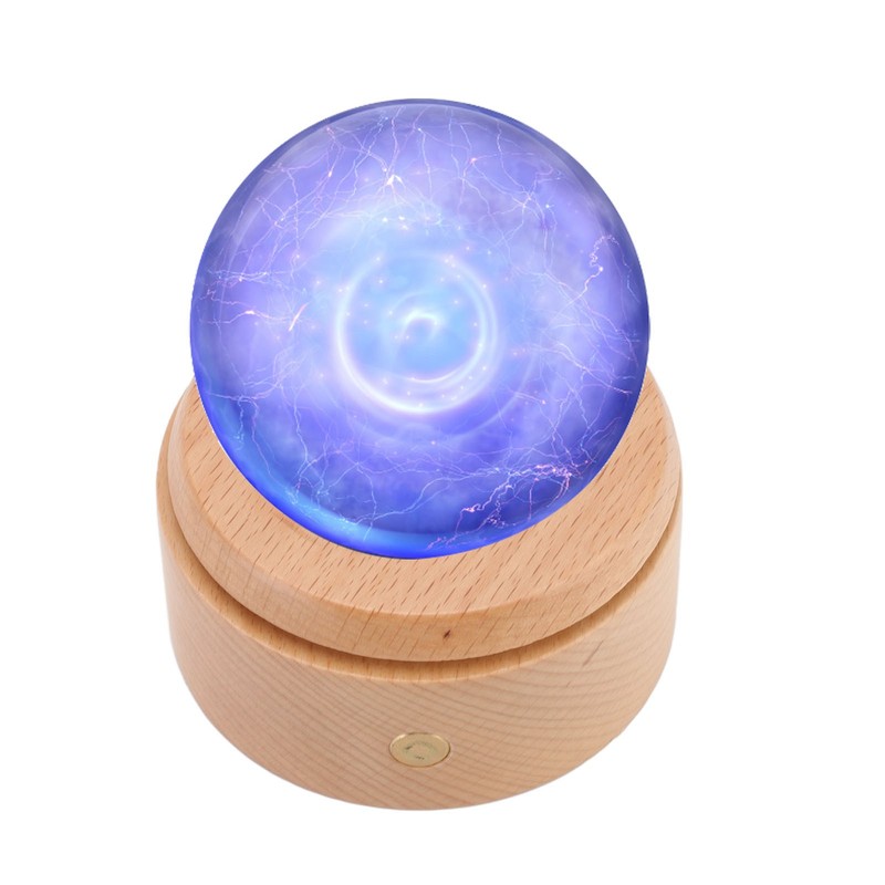Wooden LED Display Base Rotatable Multi Mode Wood Light Display