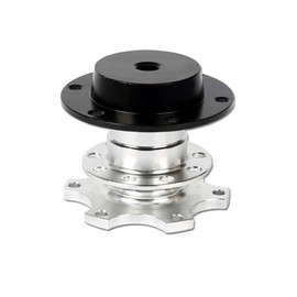 FireAngels Universal Quick Release Hub Adapter with 6 Hole Steering Wheel Hub (Silver)