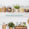 FALUCKYY 6 PCS Plastic Candy Jars with Lids, 2.2L 74oz