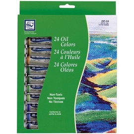Loew-Cornell 12-Milliliter Oil Paint, 24/pkg, Assorted
