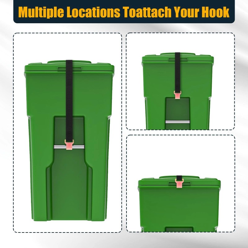 Wuno Shop Trash Can Lid Lock for Raccoons, Bear Proof