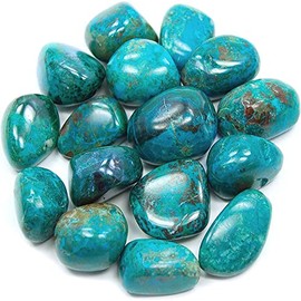 CRIGEMA - 2 pieces of tumbled stones polished for healing stone, reiki and meditation - 18-30 mm (extra crisocoll)