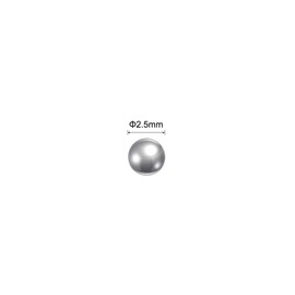 sourcing map 50pcs 2.5mm 440C Stainless Steel Bearing Balls G25 Precision