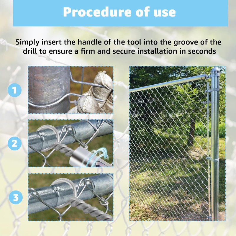 2PCS Twist Ties Tool 9 Gauge Drill Chuck Tool Compatible