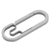 Keychain Keyring Titanium Alloy Split Ring Chain Round Key Rings