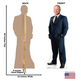 Cardboard People Tim Walz Standee Life Size Cardboard Cutout Standup