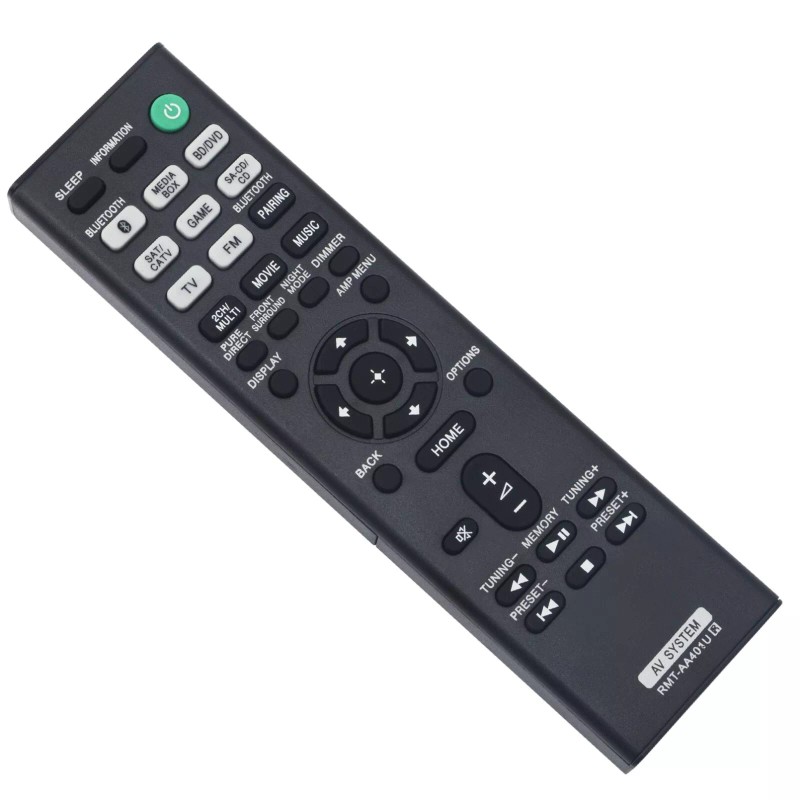 For Sony RMT-AA401U Replaced Remote for Sony AV Receiver STR-DH590
