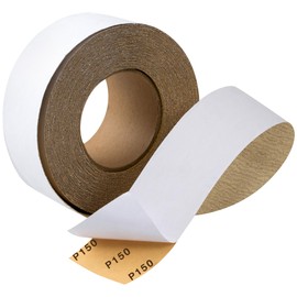 CowboyBOB Self Adhesive Stickyback PSA Sandpaper 150-Grit Sandpaper Roll 2-3/4in x 20 Yards Aluminum Oxide Longboard Sand Paper Sanding Sheet