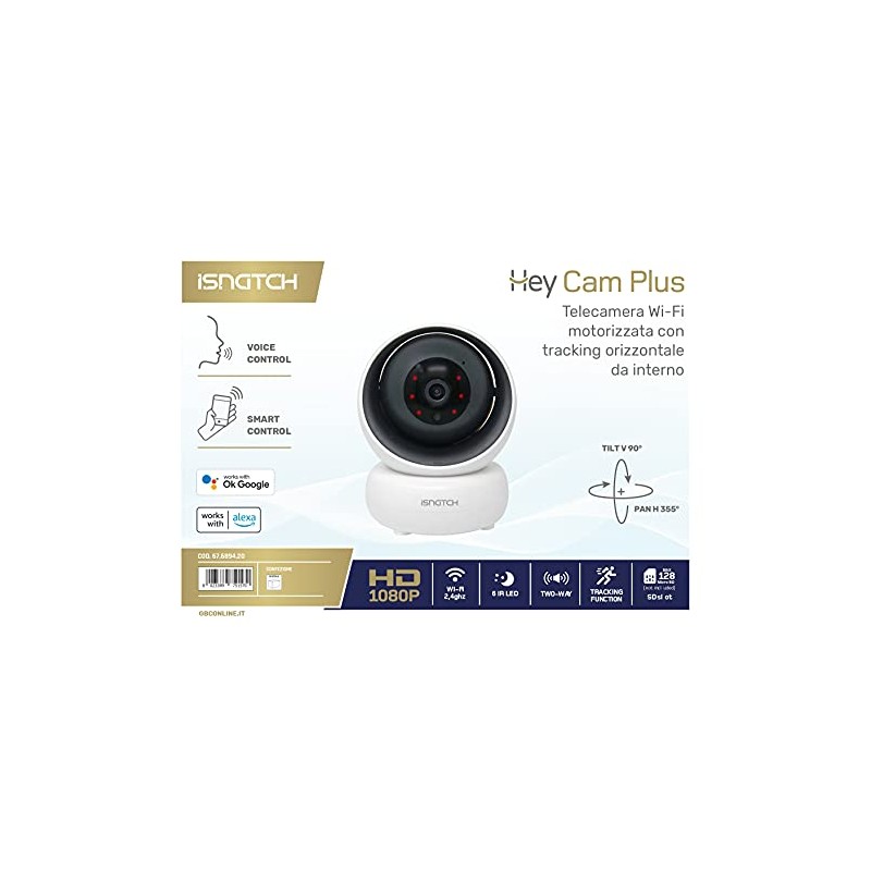 ISNATCH - HeyCam WiFi HD 1080p Motorised IP Camera -