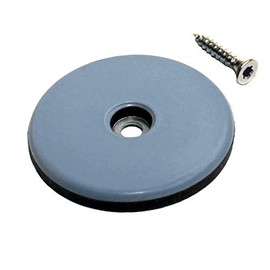 8 x Teflon Furniture Gliders/Diameter 50 mm/5 mm Thick Includes Screws 3.5 x 20 mm with PTFE Coating 4 Super Conductor Laflon Chair Glides