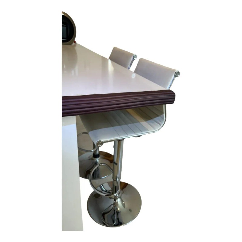 Protector De Bordes Para Bebés 2mts Espuma Suave Café Hueso