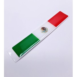 DIGIART INTERNATIONAL 1 MEXICO MEXICAN FLAG 3D EPOXY CAR EMBLEM FLEXIBLE DURABLE WATERPROOF