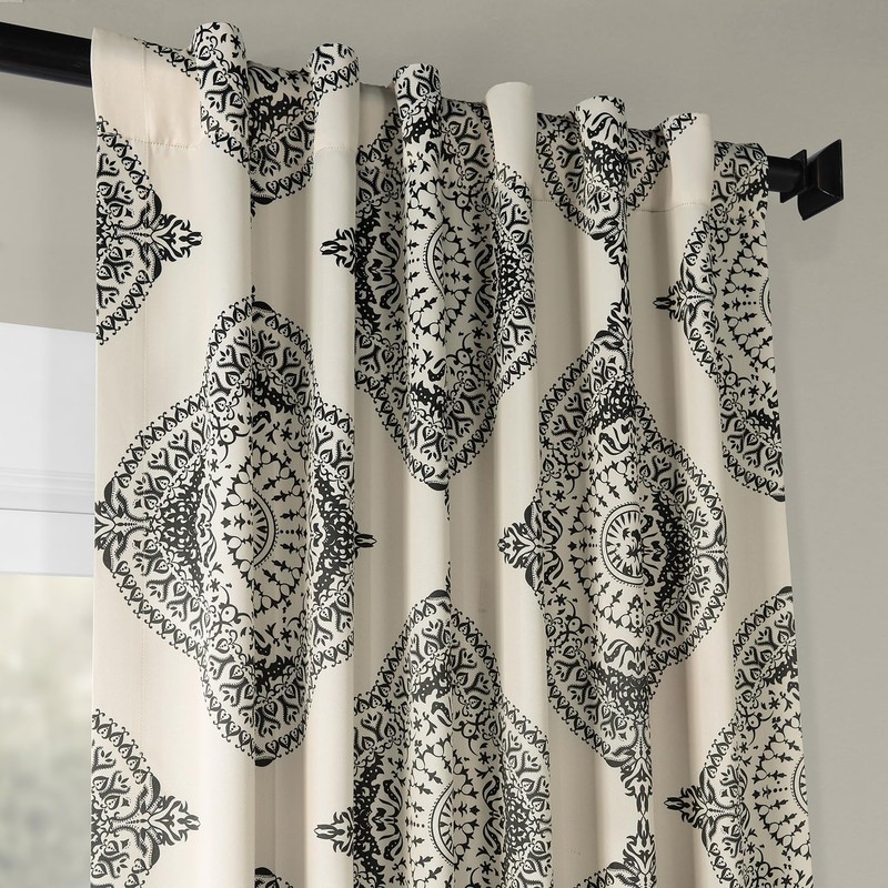 HPD Half Price Drapes Printed Room Darkening Curtains for Bedroom,