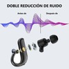 KIWOP Manos Libres Bluetooth, Auricular Inalambrico Bluetooth 5.2 con Doble