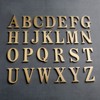 4.5CM Self Adhesive Solid Brass Letters Wall sticker Gold English