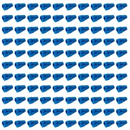 DREHELPER 100Pcs Soft Plastic Ethernet RJ45 Cable Connector Boot,7mm Hole Diameter Protector Cover Strain Relief Boots for CAT6 CAT6E CAT7 CAT7E Modular Plugs-Blue DR-CAT6CB-B100