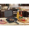 WILMA BLACK Granite Non-Stick Reversible Grill and Griddle Pan (14.2