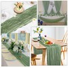 MOTONG Set of 4 Cheese Cloth Table Runners 90 x
