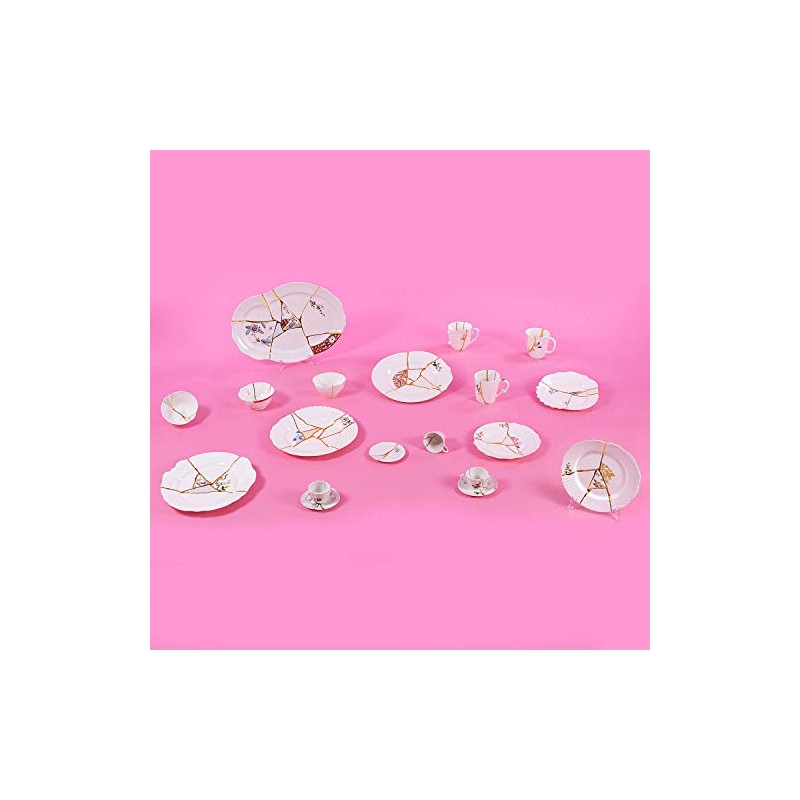 Seletti Kintsugi Salad Bowl Schüssel Porzellan/Gold mod. 1