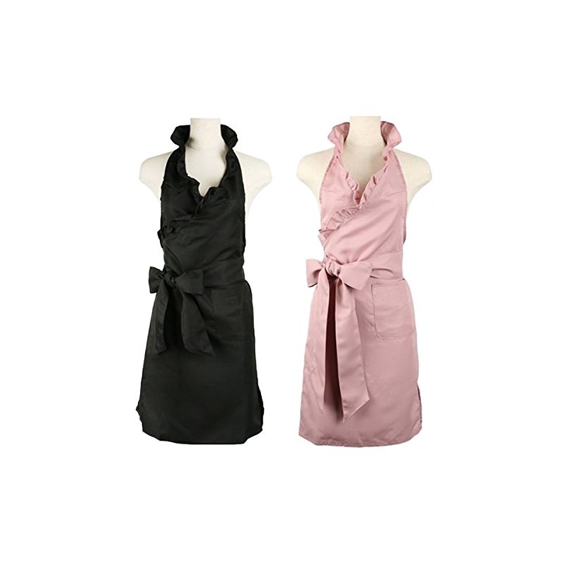 Ruffle Apron Available in 2 Colours , , , blk,