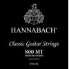 Hannabach Classical Guitar Strings Series 800 Low Tension silver-plated 3-piece