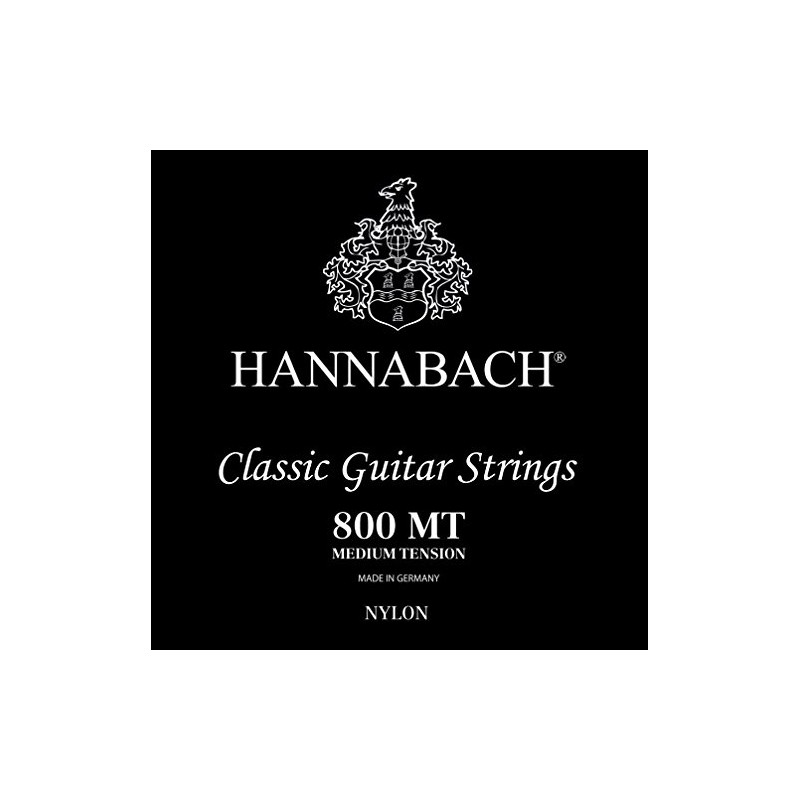 Hannabach Classical Guitar Strings Series 800 Low Tension silver-plated 3-piece
