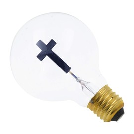 Mandala Crafts Christian Light Bulb Crucifix Bulb Jesus on The Cross Catholic Novelty Bulb 3W 120V for Pendant String Night Light (Standard Base 2 Bulbs)