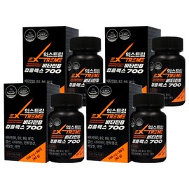 Extreme Vitamin B Complex 700 42g, 60 tablets, 4 units / 익스트림 비타민B 컴플렉스 700 42g, 60정, 4개