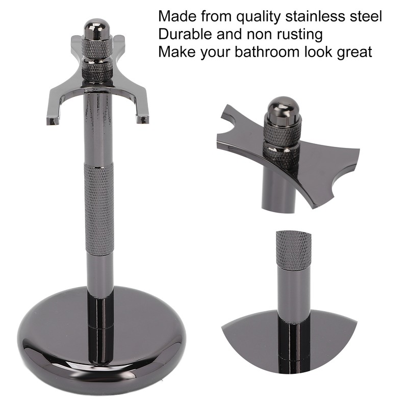 Stainless Steel Safety Razor Stand Falling Prevention Shaver Stand Bracket