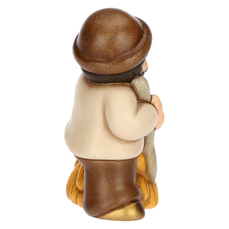 THUN, Man with Fork and Hay Made of High-Quality Ceramic,