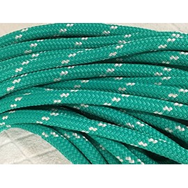 Yacht Braid Premium Polyester Rope 7/16 inch, Teal (100)