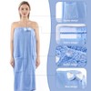 AUECOOME Spa Robe Bath wrap Towels for Women and Hair