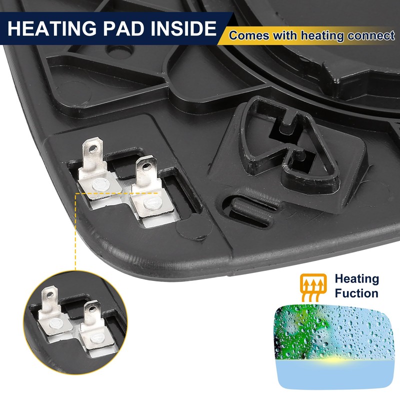 VISMIRROR Right Passenger Side Mirror Replacement Heated for Land Rover
