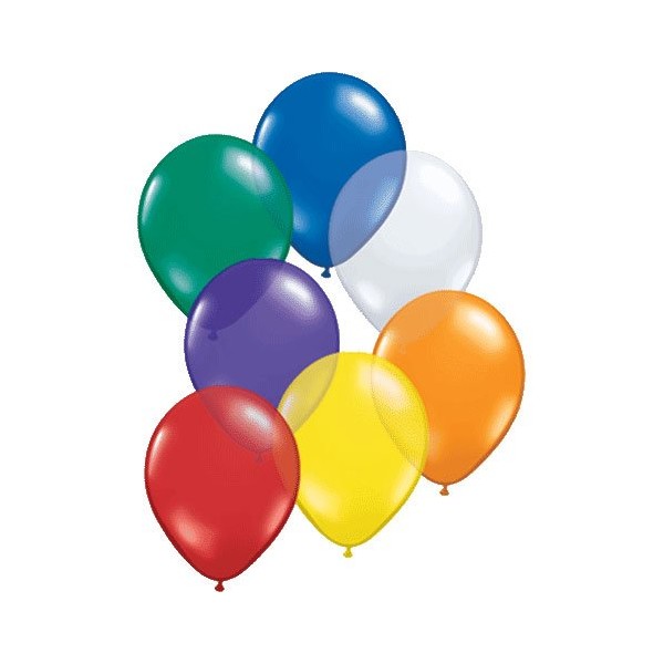 Qualatex 11" Assorted Jewel Tones Latex Balloons (100ct)