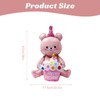 Bear Balloons - Pink Happy Birthday Bear Foil Balloons for