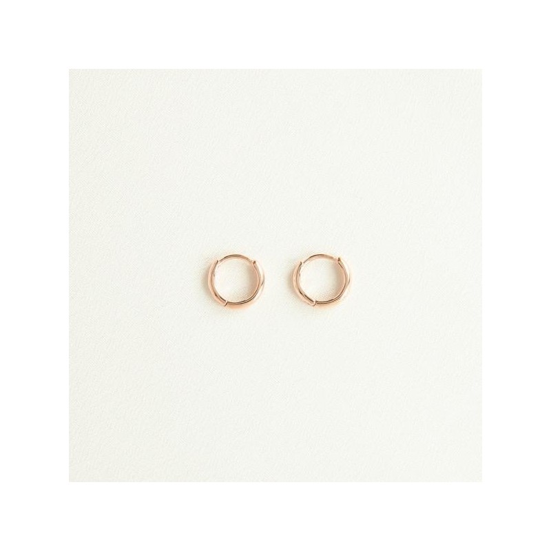 OST minimal simple silver earrings OTE117B09N plating color / OST