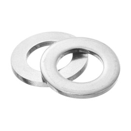 sourcing map 5Pcs M24 Flat Washer, 316 Stainless Steel 25mm ID x 44mm OD x 4mm Thick for Bolt Screw, Factories Repair, Kitchens, Shops, and Outdoor Construction, Silver