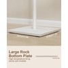 GUOHNHE Garment Rack Freestanding, Metal Coat Rack, White, 68.9 In